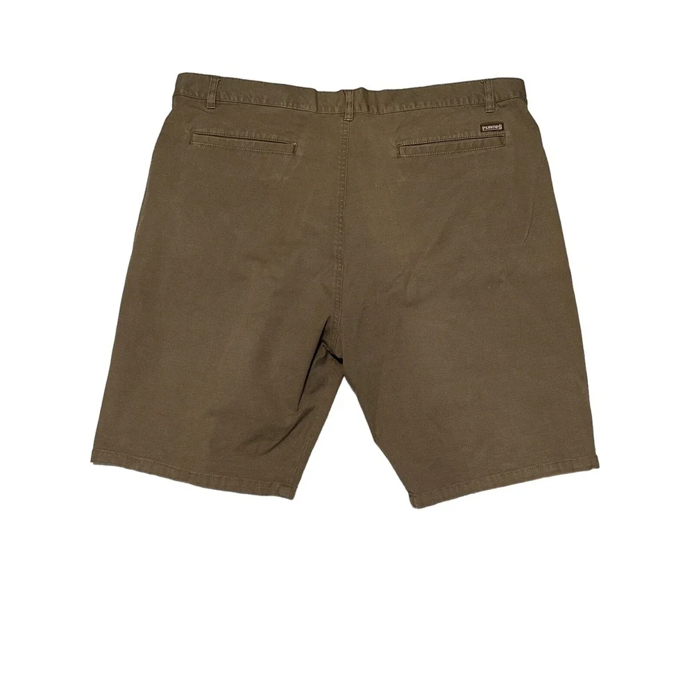 Purnell Mens Khaki Shorts Size 38 98% Cotton 2%Elastane RN #138985